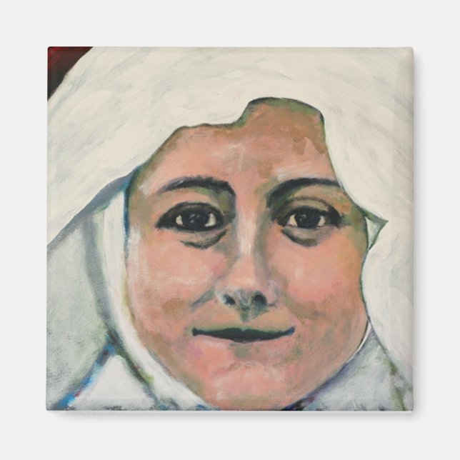 Íman Rua. Thérèse of Lisieux Magnets (Frente)