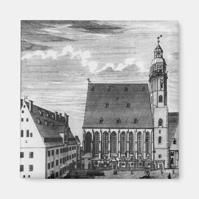 Íman Rua. Thomas Church e School em Leipzig, 1723 (Frente)