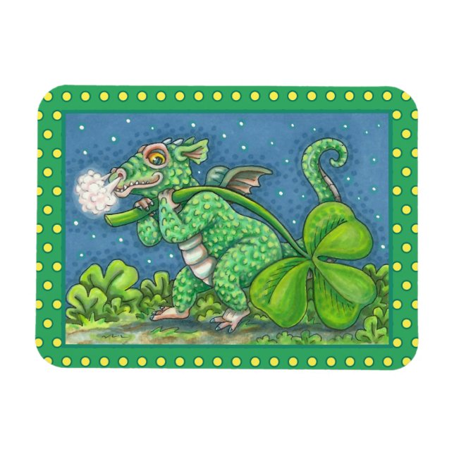 ÍMAN  RUAS. DIA DE PATRICK, PEQUENO DRAGÃO IRLANDÊS FANT (Horizontal)