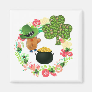 Íman Ruas Felizes... os Magnets Teddy Bear Floral