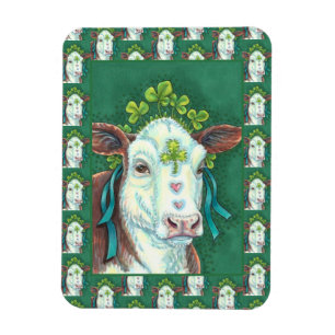 ÍMAN RUAS IRLANDESAS. HEIFER DO DIA DE PATRICK, VACA DE