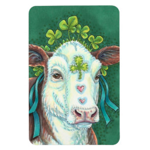 ÍMAN RUAS IRLANDESAS. HEIFER DO DIA DE PATRICK, VACA DE