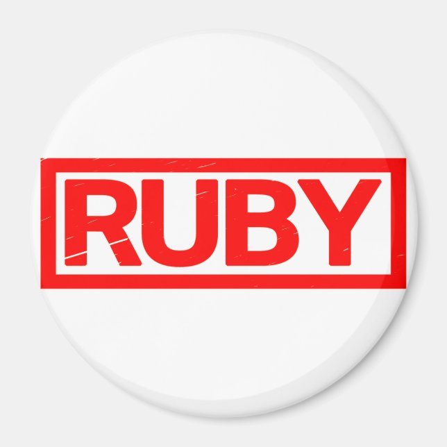 Íman Ruby Stamp (Frente)