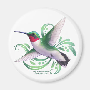 Íman Ruby Throated Hummingbird