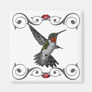 Íman Ruby Throated Hummingbird