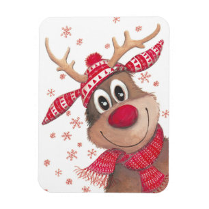 Íman Rudolf de Natal flexível com ímã