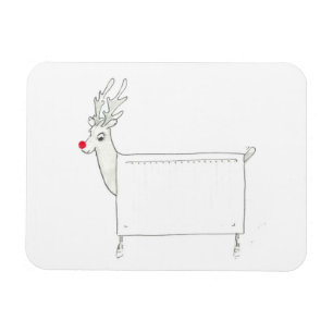 Íman Rudolf o radiador cheirado vermelho