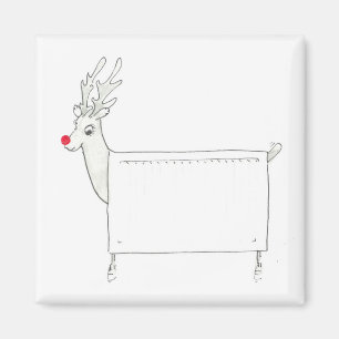Íman Rudolf o radiador cheirado vermelho