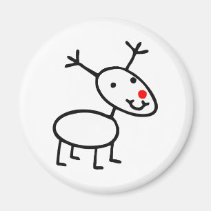 Íman Rudolph A Rena Nosada Vermelha Frio Natal