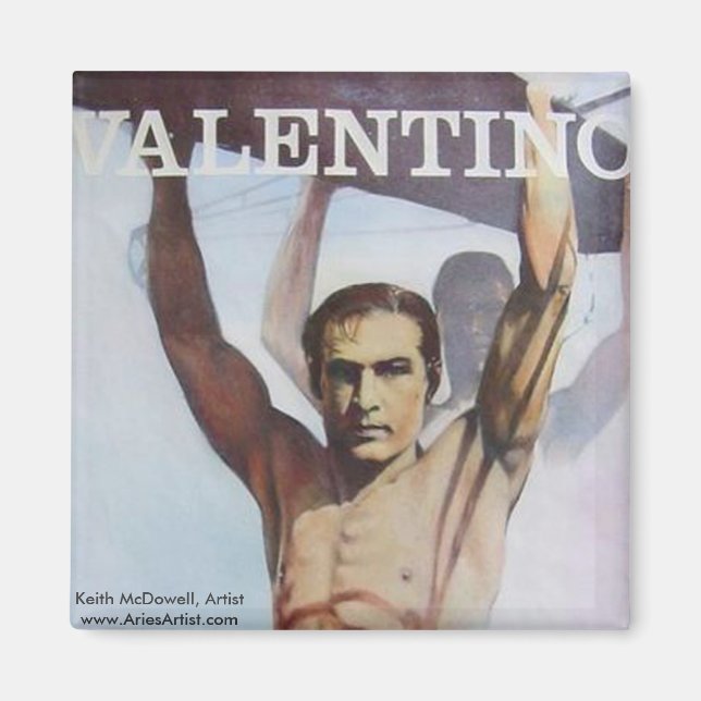 Íman Rudolph Valentino: www.AriesArtist.com (Frente)