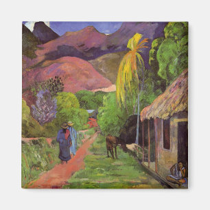 Íman 'Rue de Tahiti' - Paul Gauguin Magnet
