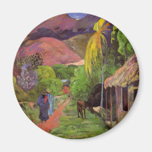Íman 'Rue de Tahiti' - Paul Gauguin Magnet