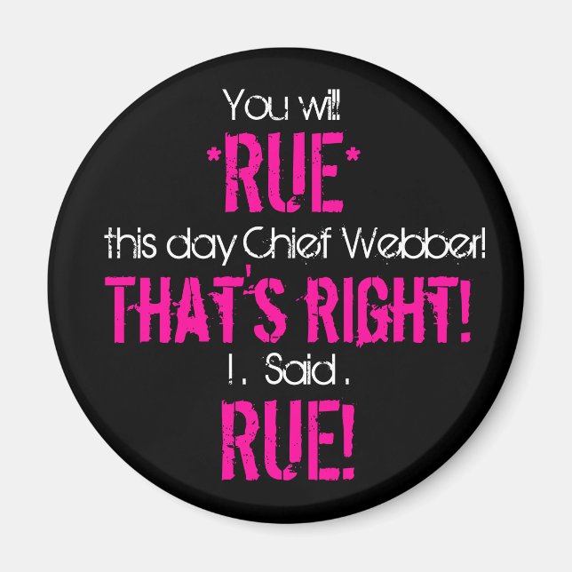 Íman Rue o dia, Chefe (Frente)