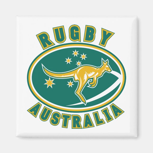 Íman rugby australia kangaroo wallaby aussie (Frente)