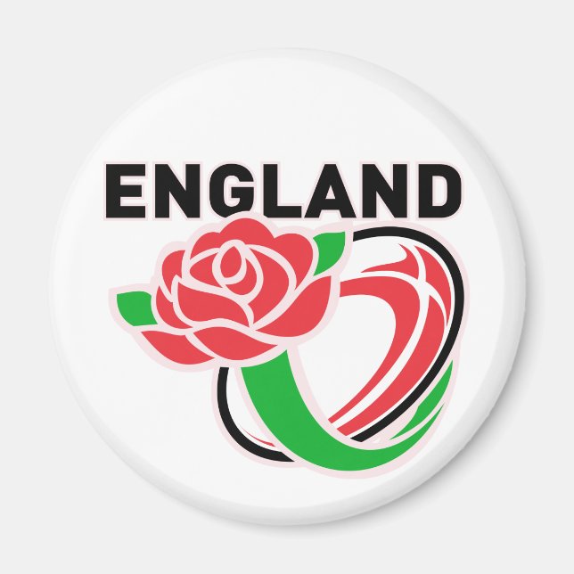 Íman Rugby England Rosa Ball (Frente)