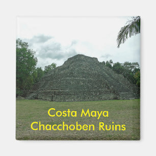 Íman Ruínas de Chacchoben do Maya da costela, Mexixo