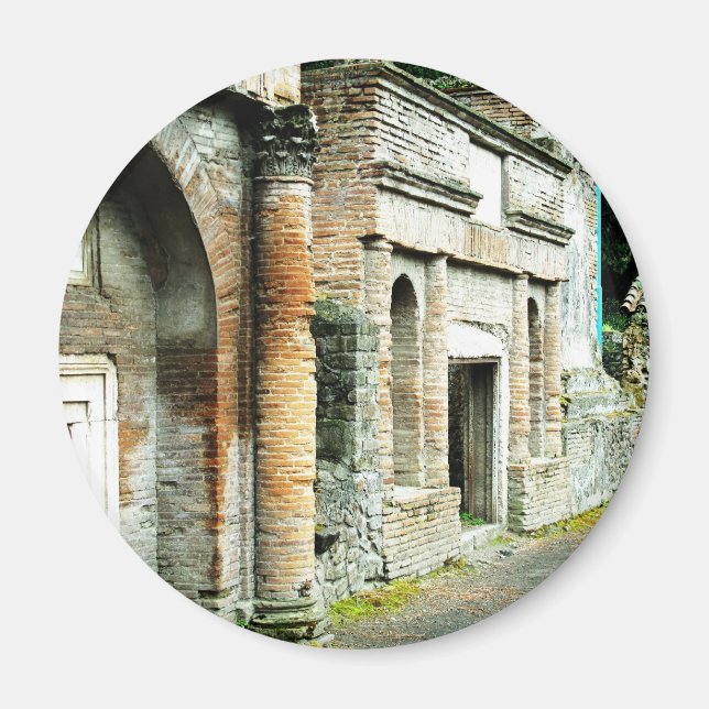 Íman Ruínas de Pompeia - mercado com templos (Frente)