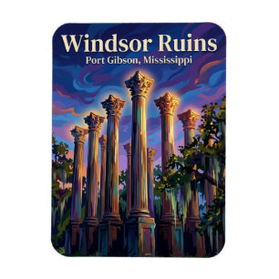 Íman Ruínas de Windsor Mississippi
