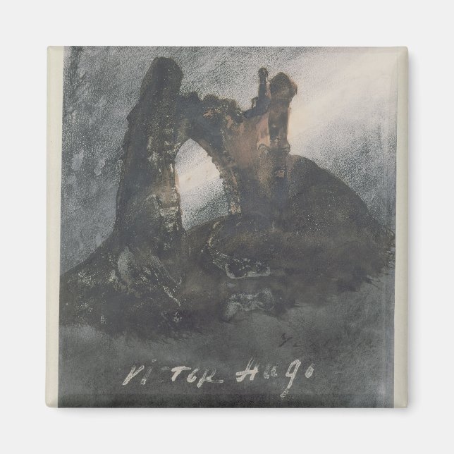 Íman Ruínas em Groz-Nez, Jersey, ou no arco (Frente)