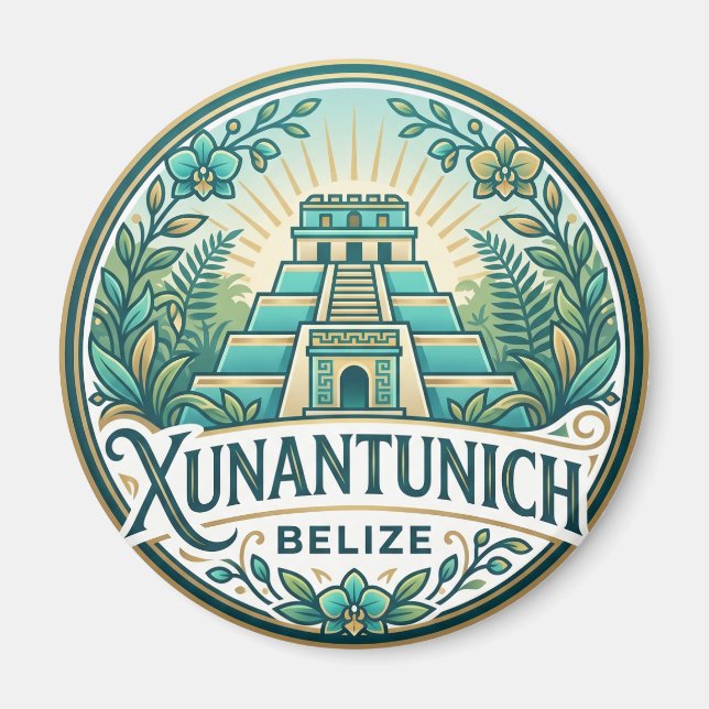 Íman Ruínas Maias de Xunantunich Belize (Frente)