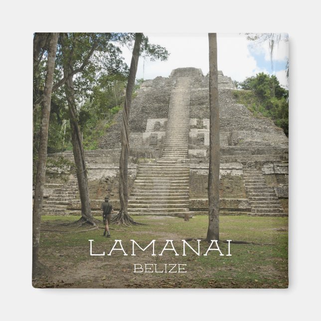 Íman Ruínas maias em Lamanai, Belize (Frente)