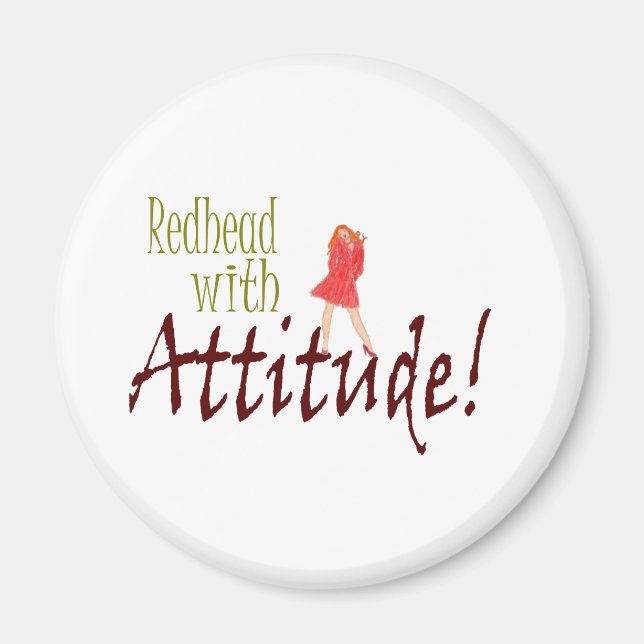 Íman Ruiva com atitude (Frente)