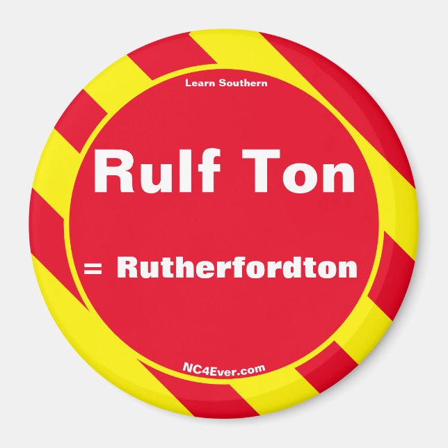 Íman Rulf Ton Red/Yellow Magnet (Frente)