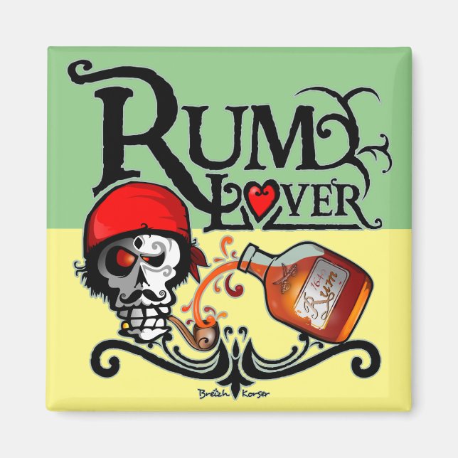 Íman Rum lover Magnet (Frente)