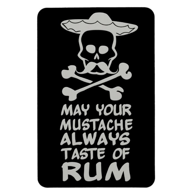 Íman Rum Magnético de cor personalizado do bigode (Vertical)