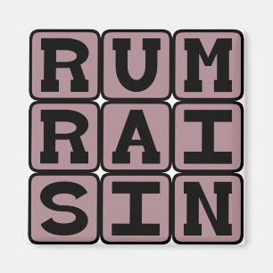 Íman Rum Raisin, Sorvete