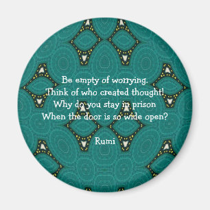 Íman Rumi citação inspiracional com Design Tribal