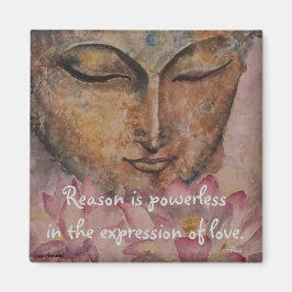 Íman Rumi Love Cote Buda Watercolor Magnet