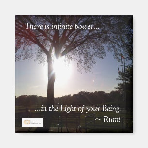 Íman Rumi "luz de seu ser" ímã