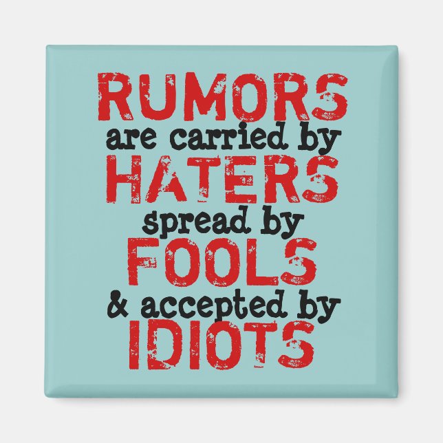 Íman RUMORS ~ Verdade do Magnet (Frente)