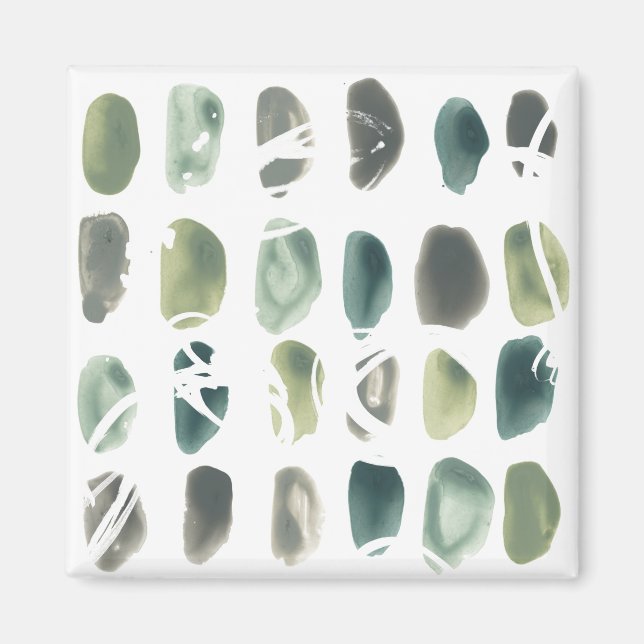 Íman Rune Stone - Verde (Frente)