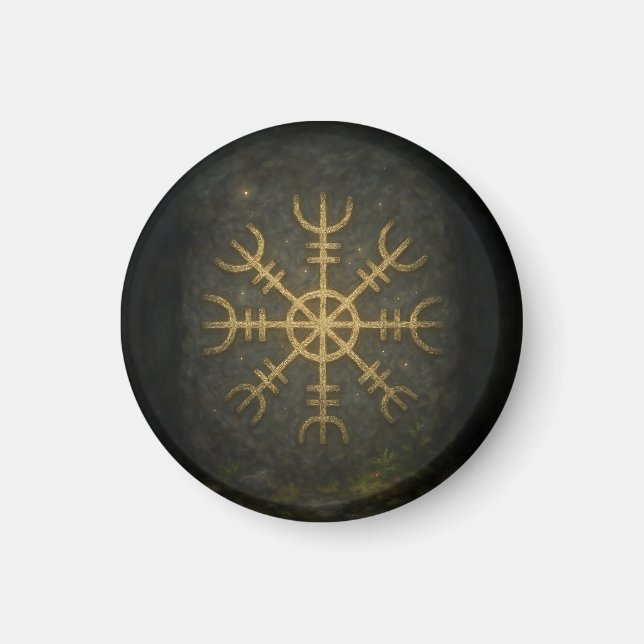 Íman Runestone AEgishjálmur - Ancian Norse Protection S (Frente)
