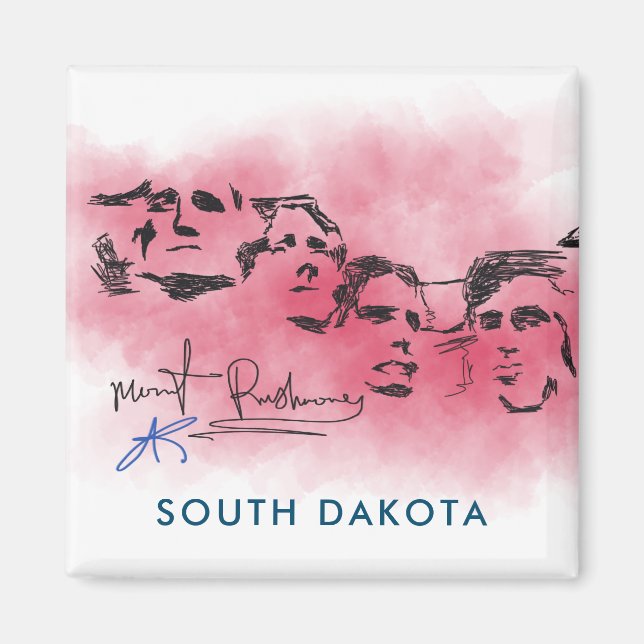 Íman Rushmore South Dacota National Memorial Drake (Frente)