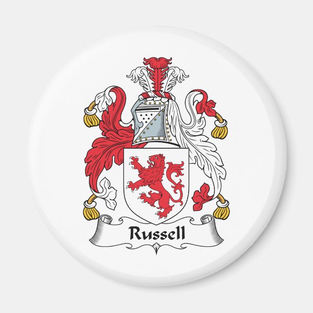 Íman Russell Family Crest (Frente)