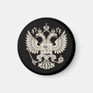 Íman Rússia casaco de armas - versão branca