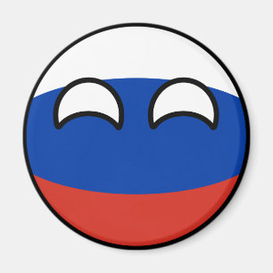 Íman Rússia Geeky de tensão engraçada Countryball