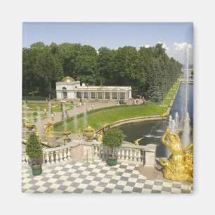 Íman Rússia. Petrodvorets. Palácio Peterhof. Pedro, o