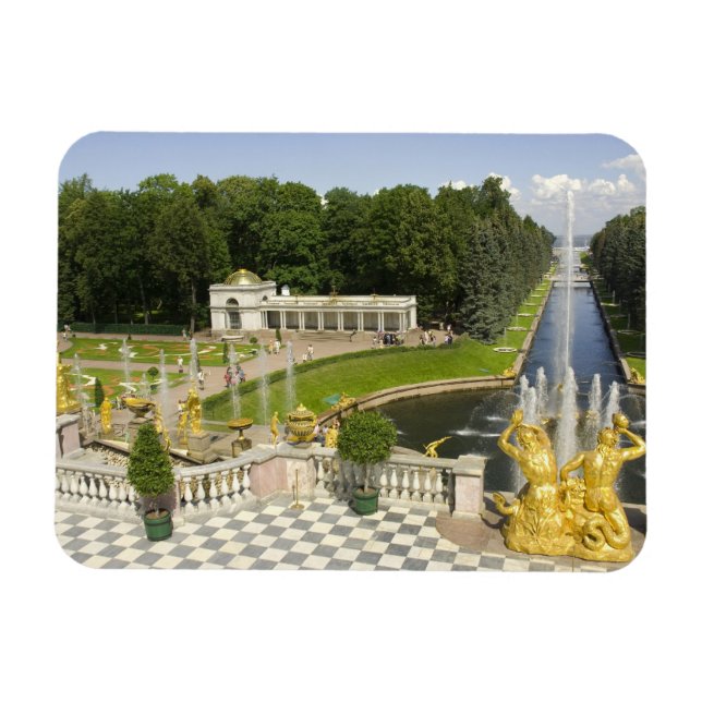 Íman Rússia. Petrodvorets. Palácio Peterhof. Peter (Horizontal)