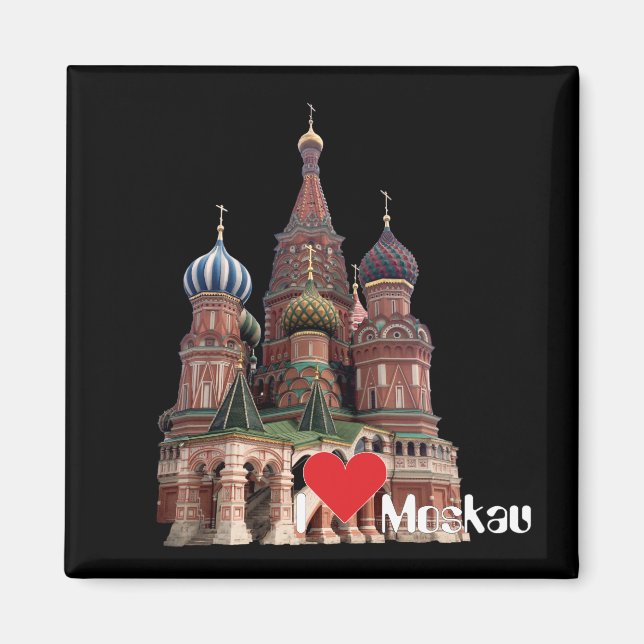 Íman Rússia - Rússia Moskau Magnet (Frente)
