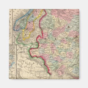 Íman Rússia, Suecia, mapa da Noruega por Mitchell
