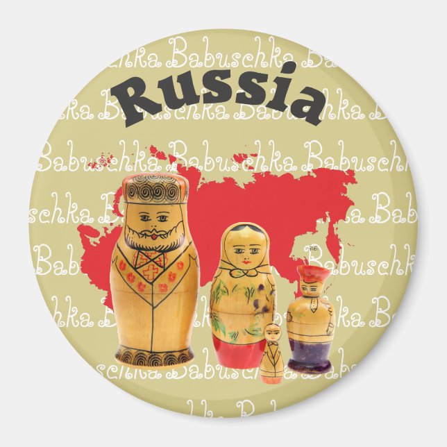 Íman Russland - Rússia Magnet (Frente)