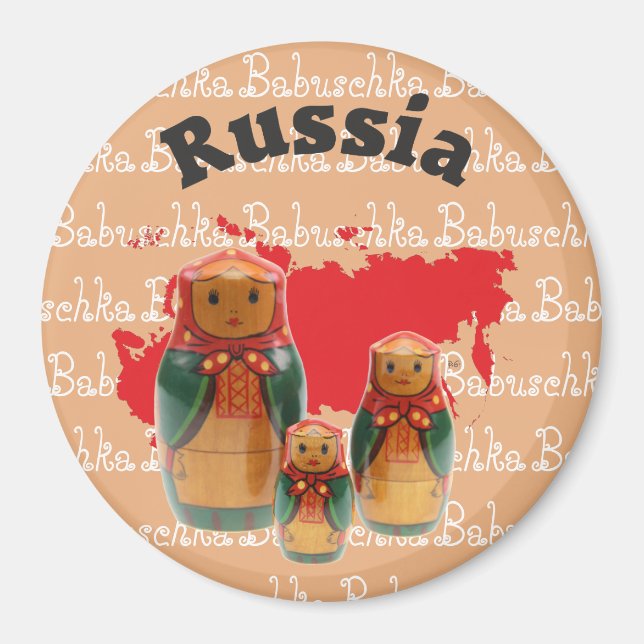 Íman Russland - Rússia Magnet (Frente)