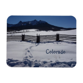 Íman Rustic Fence Snowy San Juans Dallas Divide