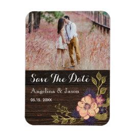 Íman Rustic Floral Weding A Data Convite