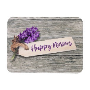 Íman Rustic Happy Noroz Hyacinth - Magnet flexível
