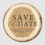 Íman Rustic Wood Wedding Save the Date Magnet<br><div class="desc">Rustic Wood Wedding Save the Date Magnet</div>